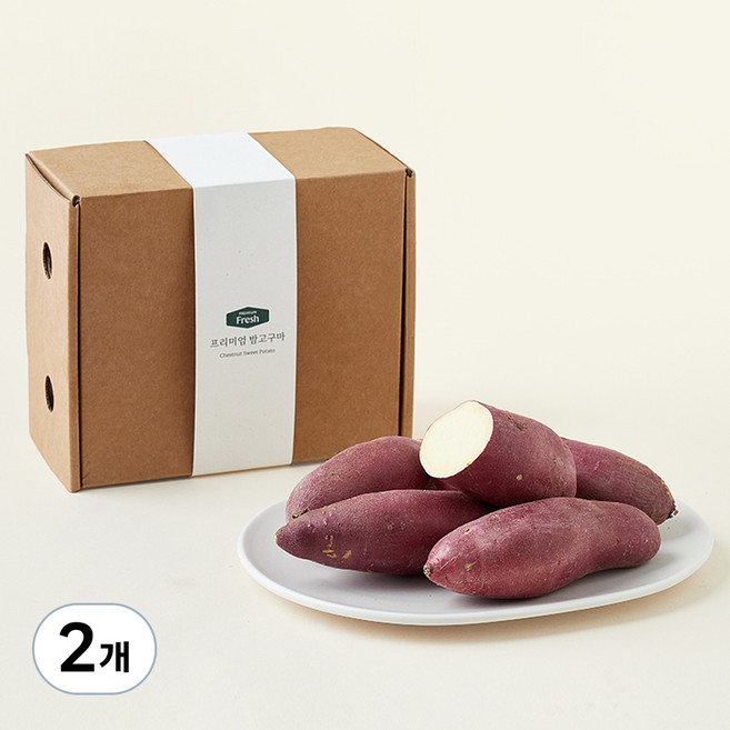 프리미엄 밤고구마, 1.2kg, 2개