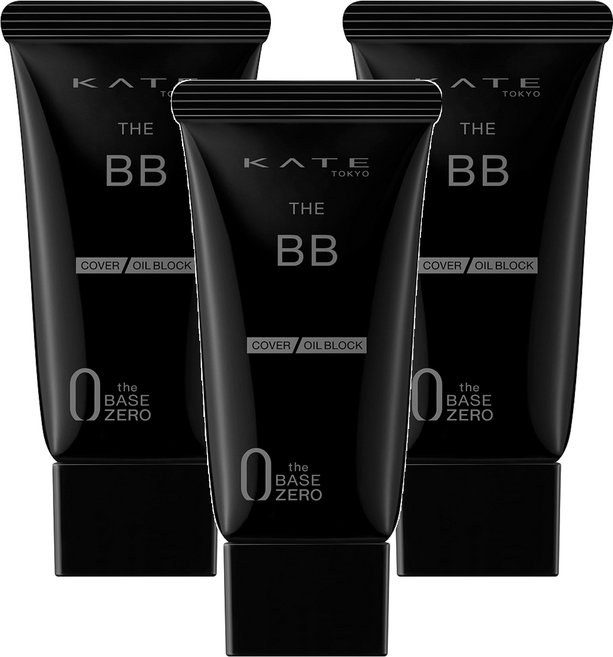 KATE 凱婷 台灣公司貨 零瑕肌密高遮瑕控油BB霜 SPF21 PA++, EX-1, 30g, 3個