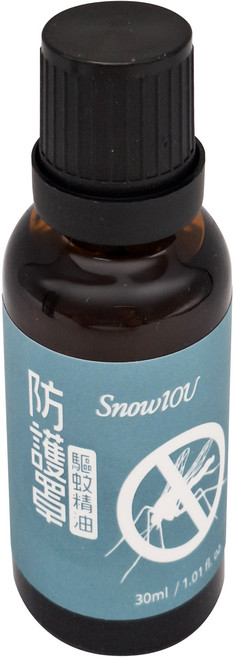 SnowIOU 樹飛雪 防護罩驅蚊精油 補充瓶, 30ml, 1瓶