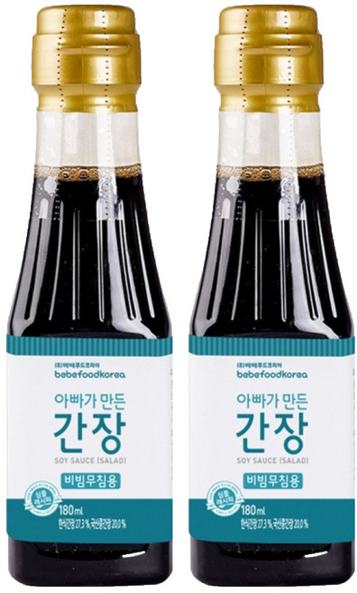 베베푸드 아빠가 만든 간장, 180ml, 2개, 비빔무침용