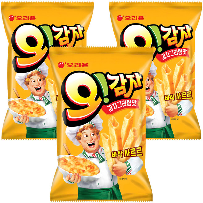 오리온 오감자 감자그라탕맛, 95g, 3개