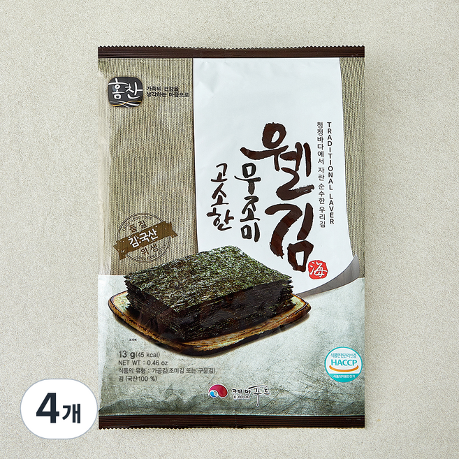 고소한 무조미 웰김, 13g, 1개입, 4개