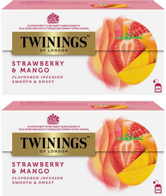 트와이닝 스트로베리 앤 망고 티백, 2g, 25개입, 2개