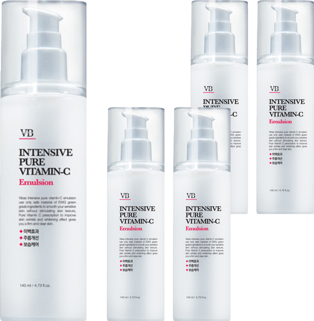 비바스 인텐시브 퓨어비타민C 에멀전, 140ml, 5개