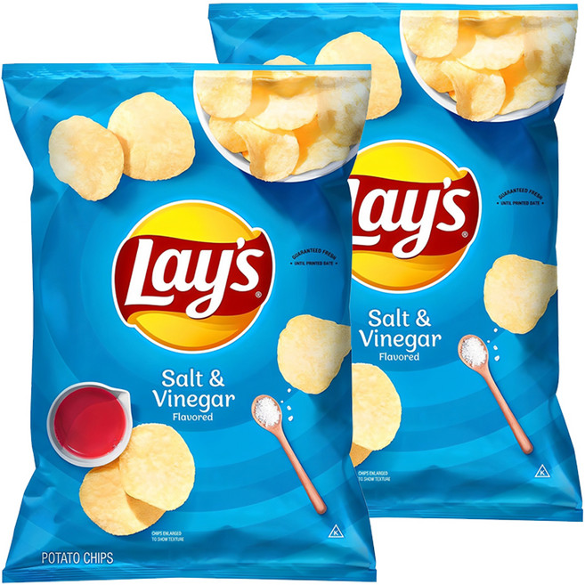 레이즈 솔트 앤 비네거 감자칩, 184.2g, 2개