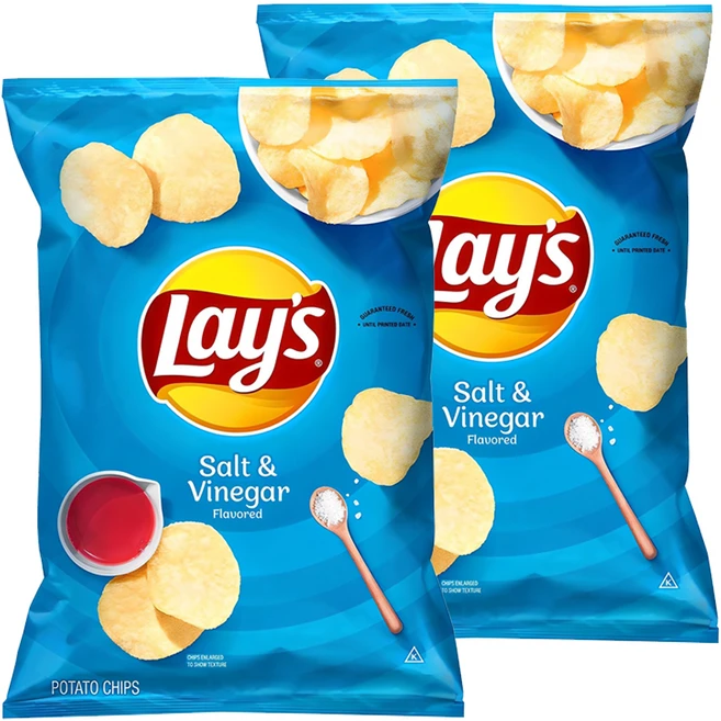 레이즈 솔트 앤 비네거 감자칩, 184.2g, 2개 - 쿠팡