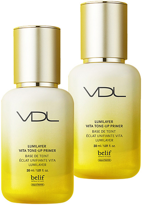 브이디엘 루미레이어 비타 톤업 프라이머 30ml SPF20 PA++, 혼합색상, 2개