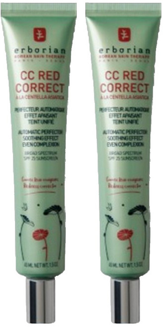 에르보리앙 레드 코렉트 씨씨크림 SPF25, 45ml, 2개