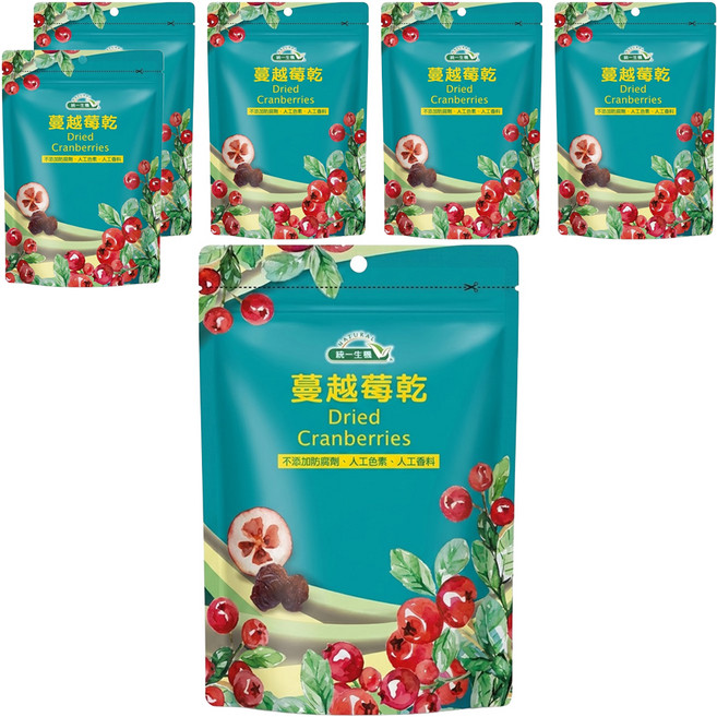 統一生機 蔓越莓乾, 250g, 6包