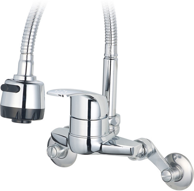 미리내 최고급형 벽붙이 코브라 주방수전 MF-201, 1개