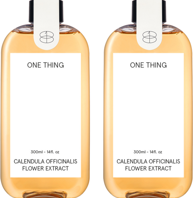 ONE THING 金盞花花瓣萃取化妝水, 300ml, 2個