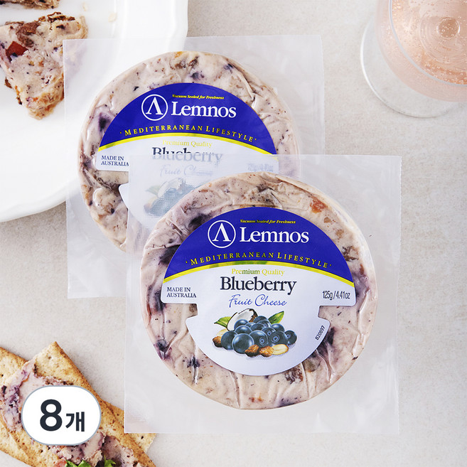 램노스 과일 블루베리 치즈, 125g, 1개입, 4개