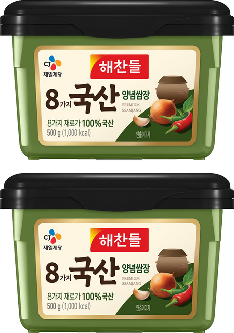 8가지 국산 양념쌈장, 500g, 2개