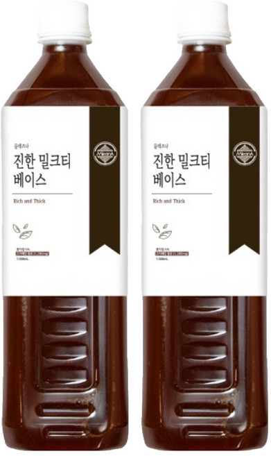 믈레즈나 진한 밀크티 베이스, 2개, 1L