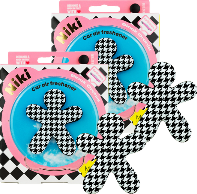 미스터앤미세스 니키 클래식 차량용 방향제, 2개, 블랙 오키드