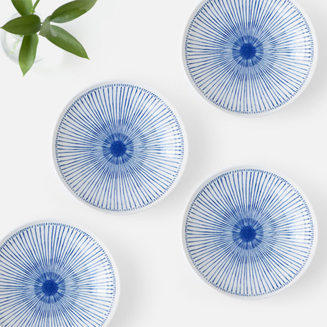 니코트 코코리코 아오이 파스타접시 4P세트, 혼합색상, 4개