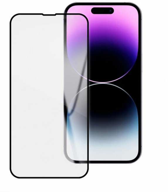 Timo iPhone系列鋼化玻璃保護貼 - 黑邊滿版, 1個