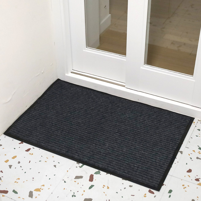 코멧 홈 바닥 출입구 현관 도어매트, 그레이, 1개