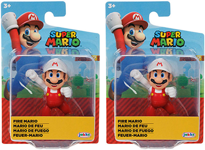 슈퍼마리오 닌텐도 마리오 6.35cm 파이어마리오 피규어 78279, 2개