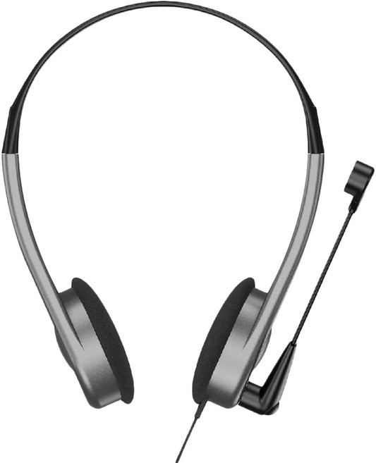 KTnet 廣鐸 頭戴式電腦耳機麥克風 65g, KTSEP321-HP15AU, 槍色