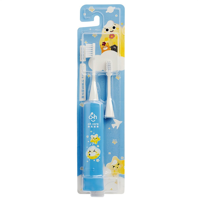 oh care 歐克威爾 兒童電動牙刷組, oh care 兒童電動牙刷, Blue, 1組