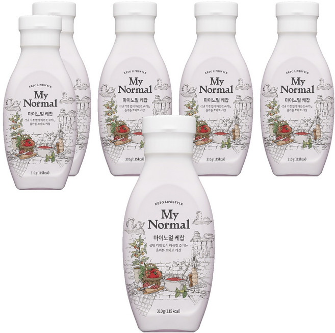 마이노멀 저칼로리 케찹, 310g, 6개