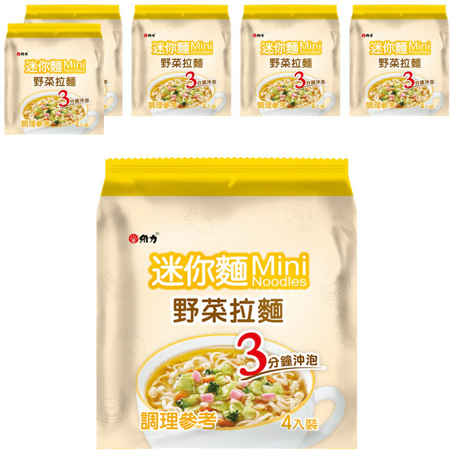 維力 迷你野菜拉麵 20g, 24包
