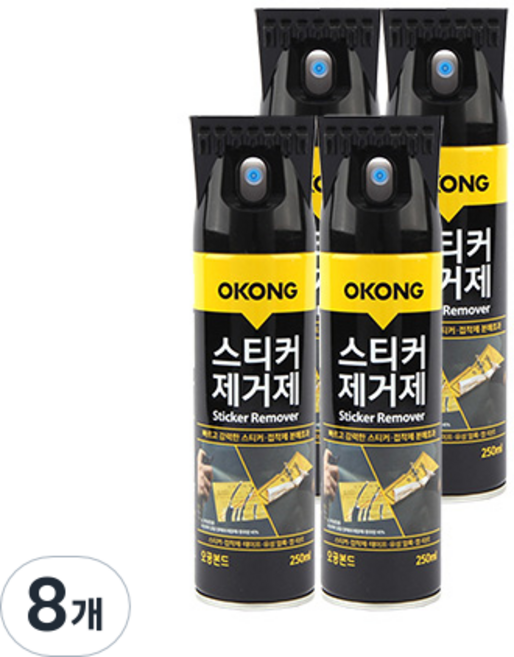 오공 스티커제거제, 250ml, 8개