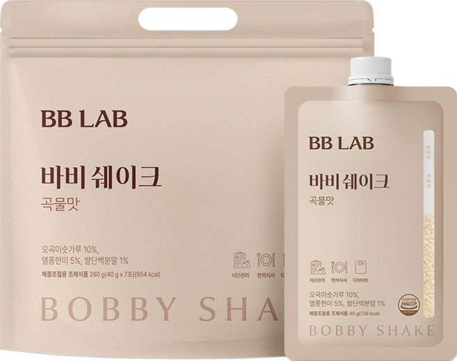 BB LAB 科研 蛋白奶昔粉隨身包 穀物風味, 280g, 1袋