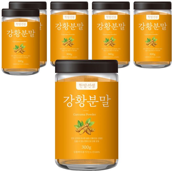 한방선생 강황분말, 300g, 6개