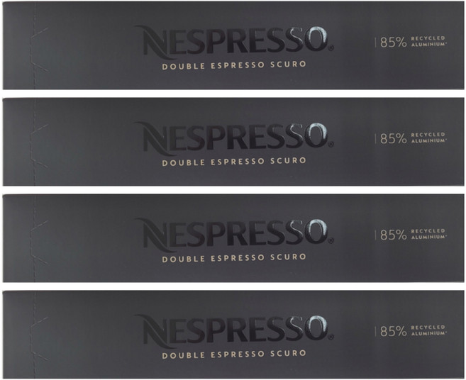 네스프레소 버츄오 더블 에스프레소 스쿠로 캡슐커피, 10g, 10개입, 4개