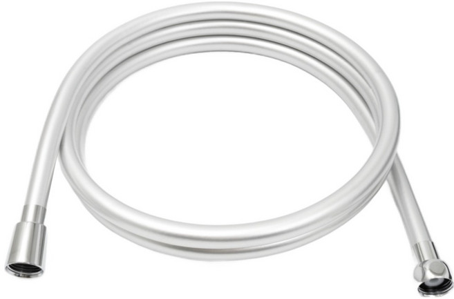 제일바스 물때방지 PVC 샤워호스, 2.5m, 실버