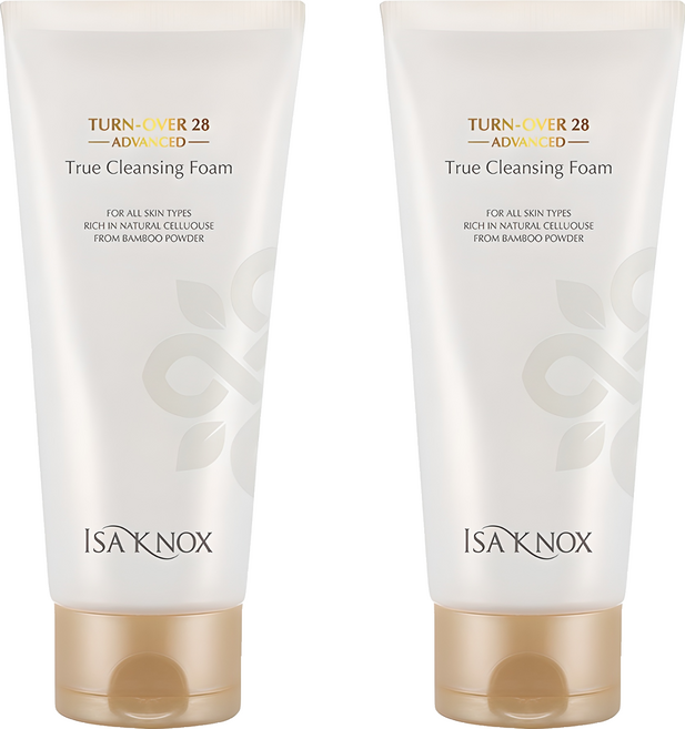 이자녹스 턴오버 28 어드밴스드 트루 클렌징 폼, 180ml, 2개