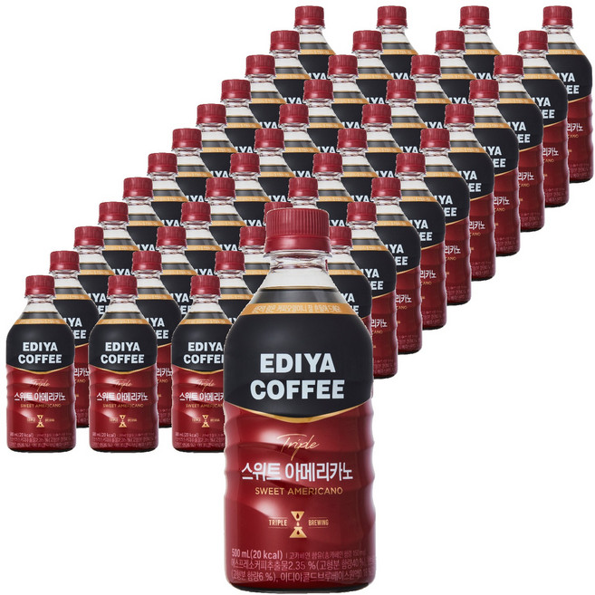 이디야 트리플 스위트 아메리카노, 500ml, 48개