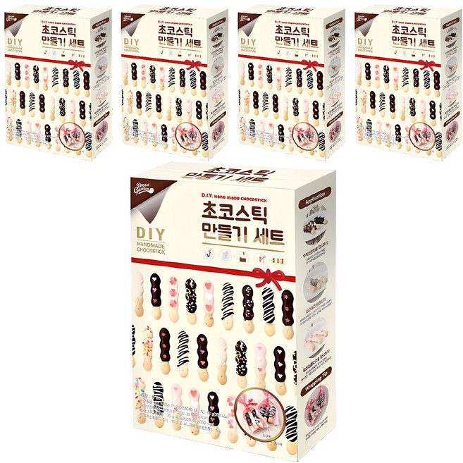 브레드가든 초코스틱 만들기세트, 초코스틱 만들기세트 6종, 5세트