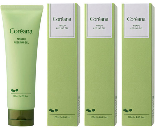 코리아나 녹두 필링 젤, 120ml, 3개