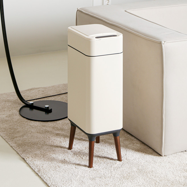 toelton 臭氧殺菌自動感應垃圾桶, 象牙白