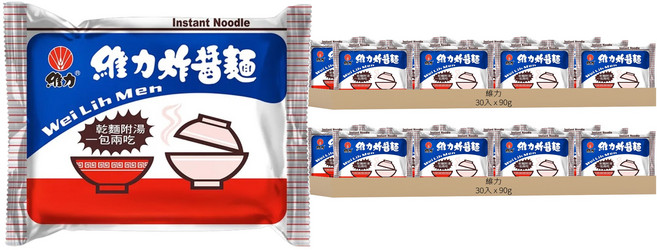 維力 維力炸醬麵 90g, 60包