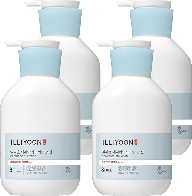 일리윤 세라마이드 아토로션 무향, 528ml, 4개