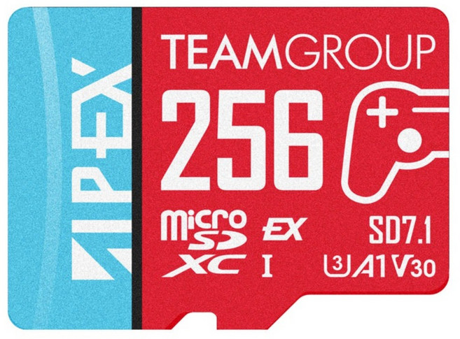TEAMGROUP 十銓 APEX SD7.1 MicroSD Express 超高速記憶卡 Switch 2專用 + 終身保固, 256GB, 1個