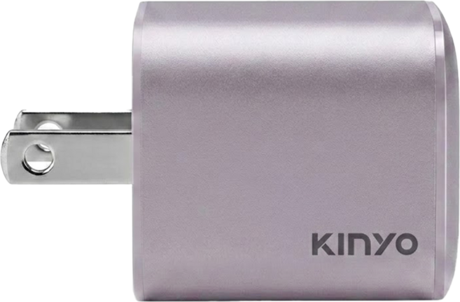 Kinyo 35W 雙埠 充電器 PD/QC 3.0 快充 氮化鎵 紫色 PDCB-135