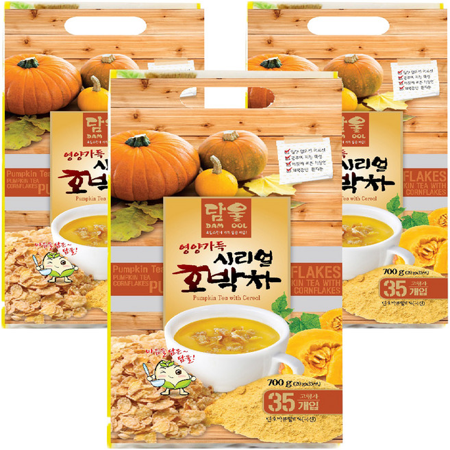 담울 시리얼 호박차, 20g, 35개입, 3개