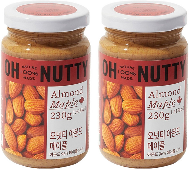 오넛티 아몬드 메이플, 230g, 2개