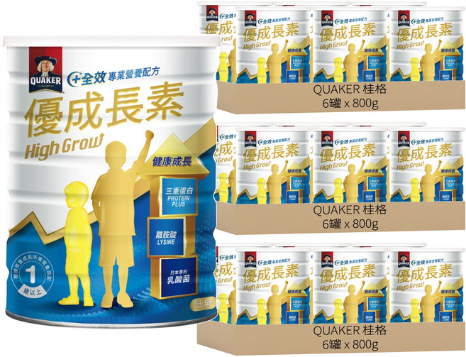 QUAKER 桂格 優成長素 1歲以上, 800g, 18罐