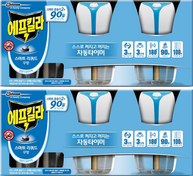 에프킬라 리퀴드 스마트 히터 2p + 무향 교체용 리필 2p, 2세트