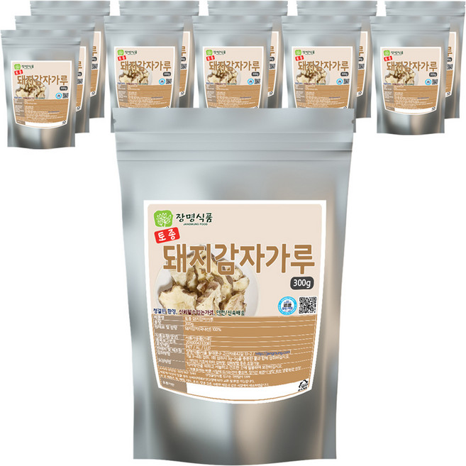 장명식품 토종 국내산 돼지감자가루, 300g, 12개