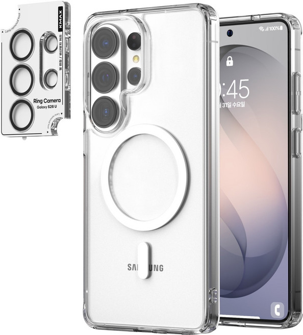 케이맥스 맥세이프 클리어핏 휴대폰 케이스 + 카메라필름 세트