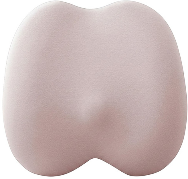 HONDONI 新款5D護腰靠墊 記憶靠墊 居家背墊 汽車舒壓腰靠墊 M9-PK, 櫻花粉