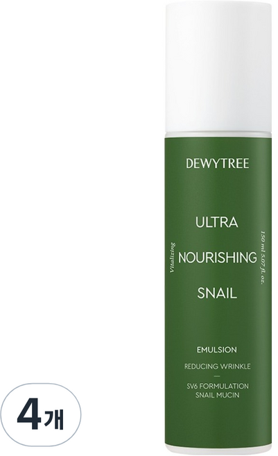 듀이트리 울트라 너리싱 스네일 에멀전, 150ml, 4개