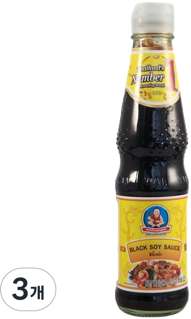 헬시보이 블랙 소이소스 씨유담, 3개, 410g